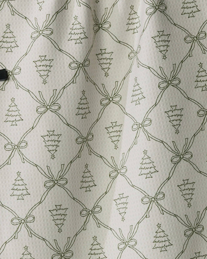 Geometry - Cedar Bows Luxe Kitchen Towel - Holiday 2026
