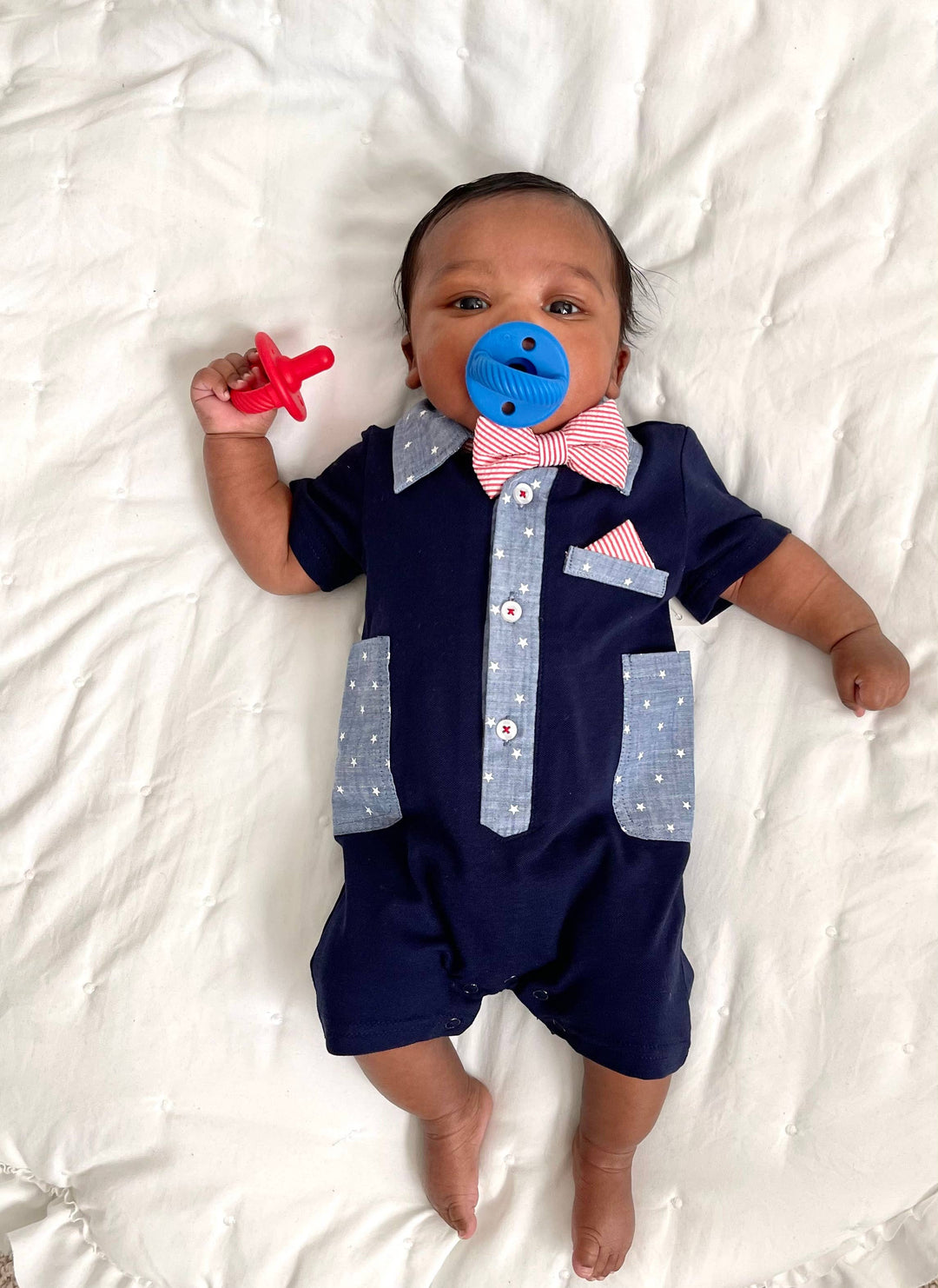 Itzy Ritzy - Sweetie Soother™ Pacifier Sets (2-pack): Robin's Egg Blue + Navy Cables