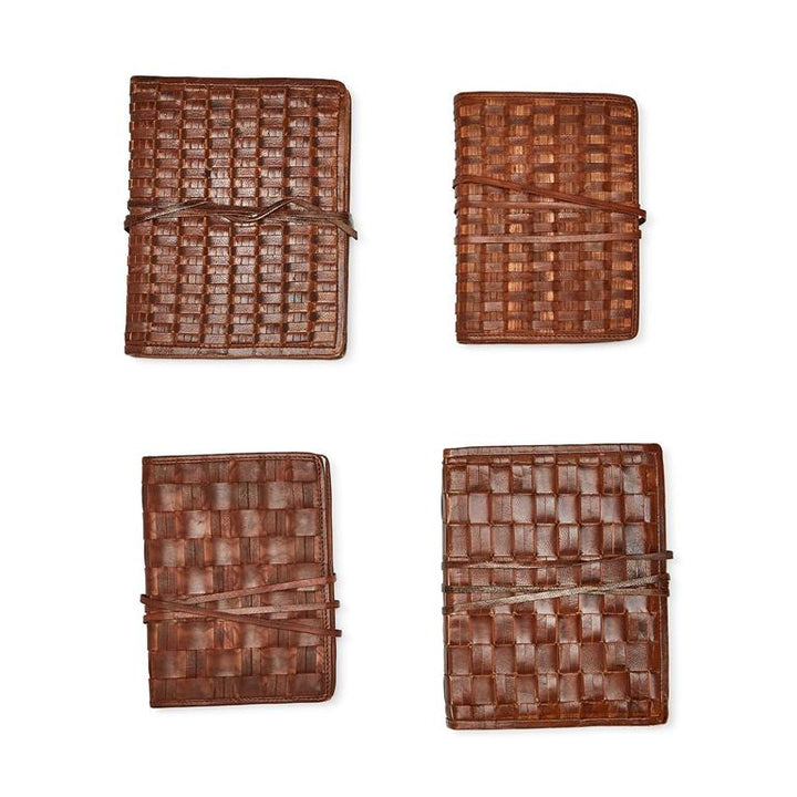 Chestnut Woven Leather Journal
