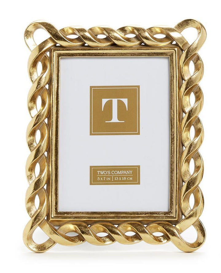 Gold Ribbon Photo Frame