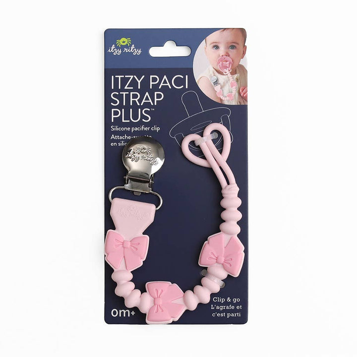 Itzy Ritzy - *NEW OPTIONS* Itzy Paci Strap Plus™: Pink Bows