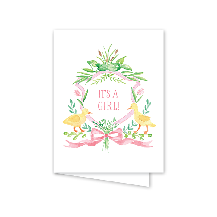 Dogwood Hill - Little Duckling Pink Card: Single Card