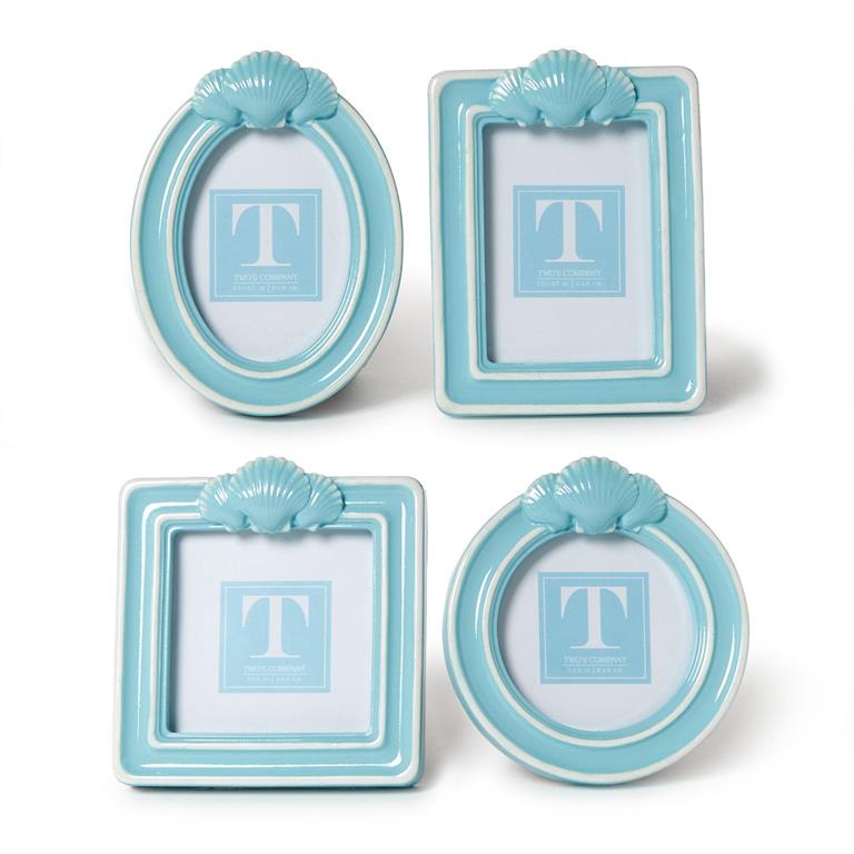 Blue Shell Photo Frame In 4 Styles