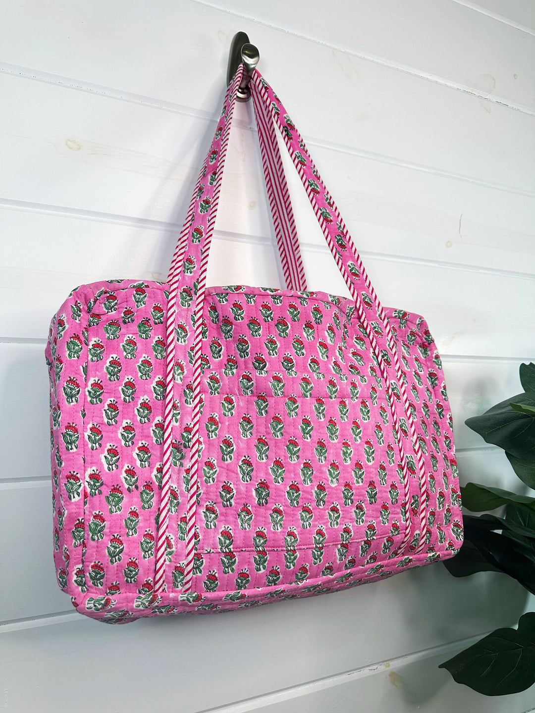 Folklore Couture - Quilted Duffle Bags | Block Print | Weekender Bag | Floral