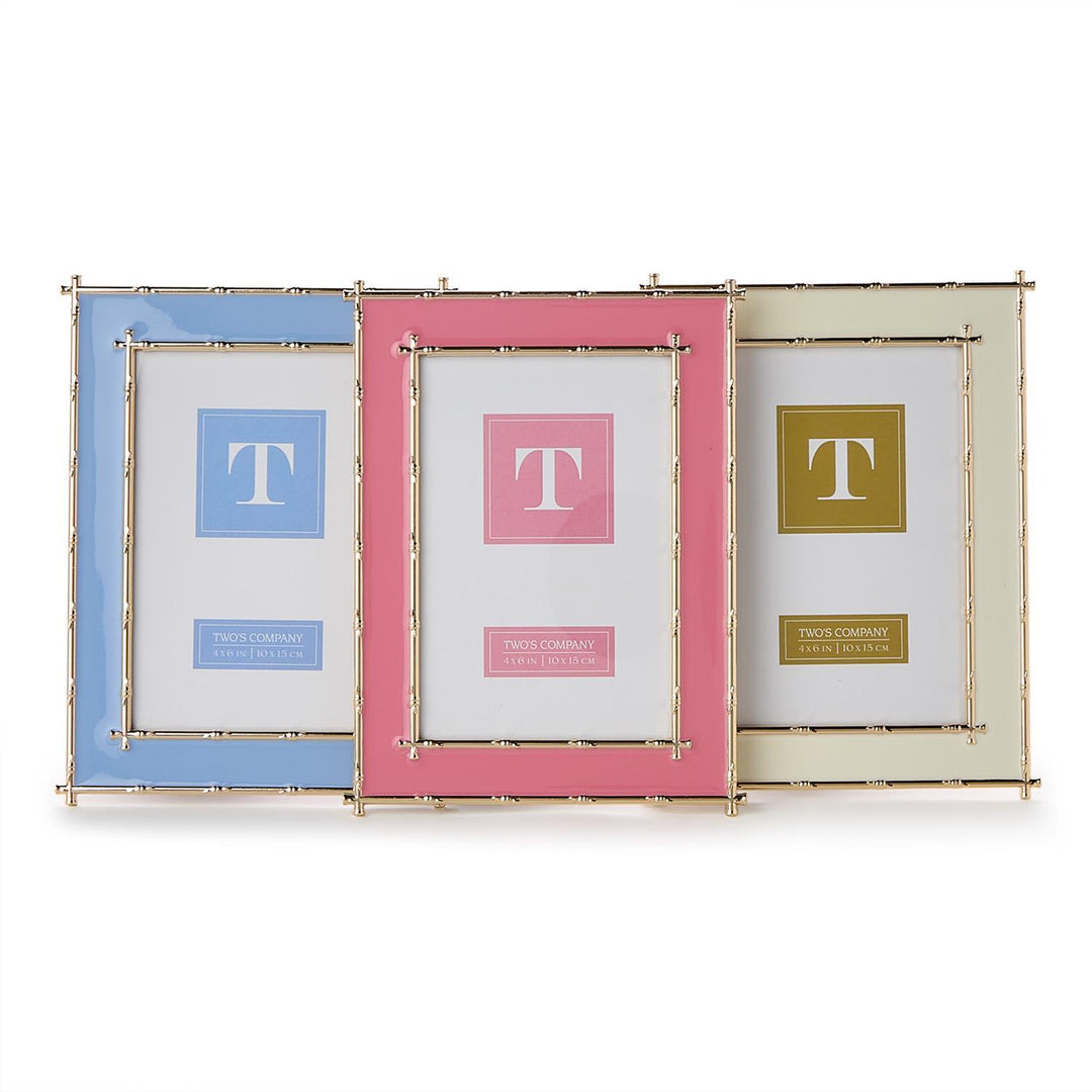 Gold Bamboo Edge 4x6 Metal Frame-Comes in 3 Colors