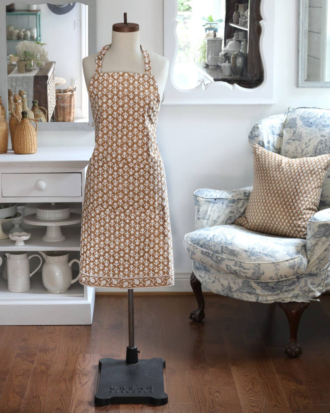 PACIFIC & ROSE TEXTILES - Kitchen Towel Charlotte Caramel, Set of 2