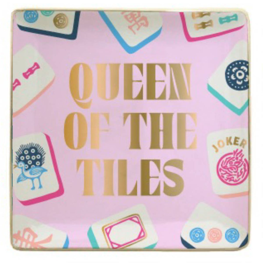 soiree-sisters - Ceramic Mahjong Trinket Tray | Queen of the Tiles