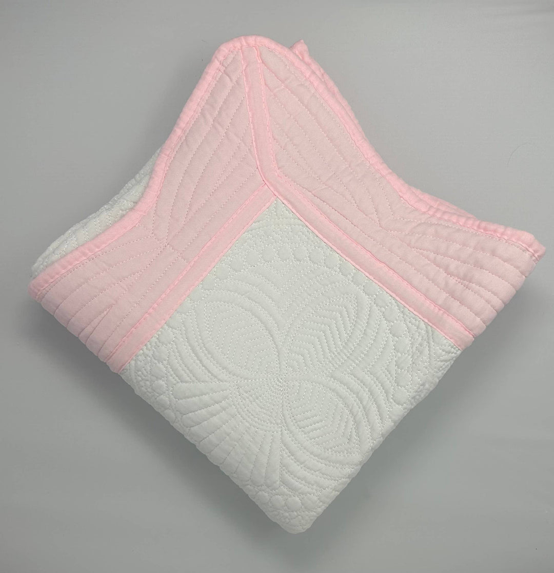 Prairie Impressions - Pink Trim Quilt: Baby Quilt (36" x 46")
