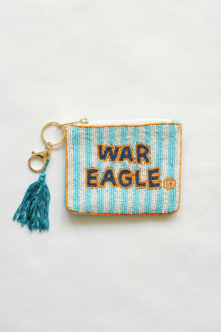 Gracefully Made Art - Auburn University Beaded Coin Purse