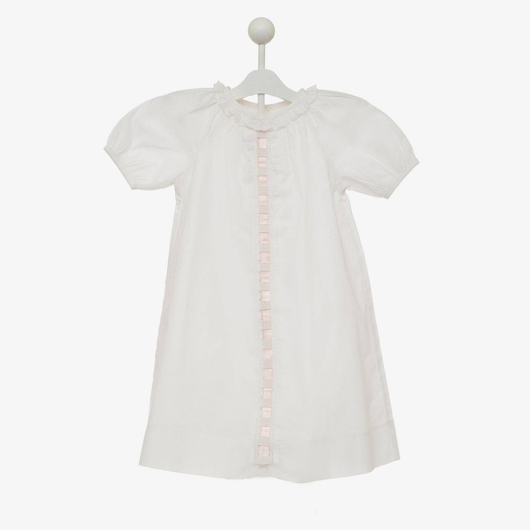 Lenora - BABY BRANTLEY RIBBON DAYGOWN: Pink / 0/3M