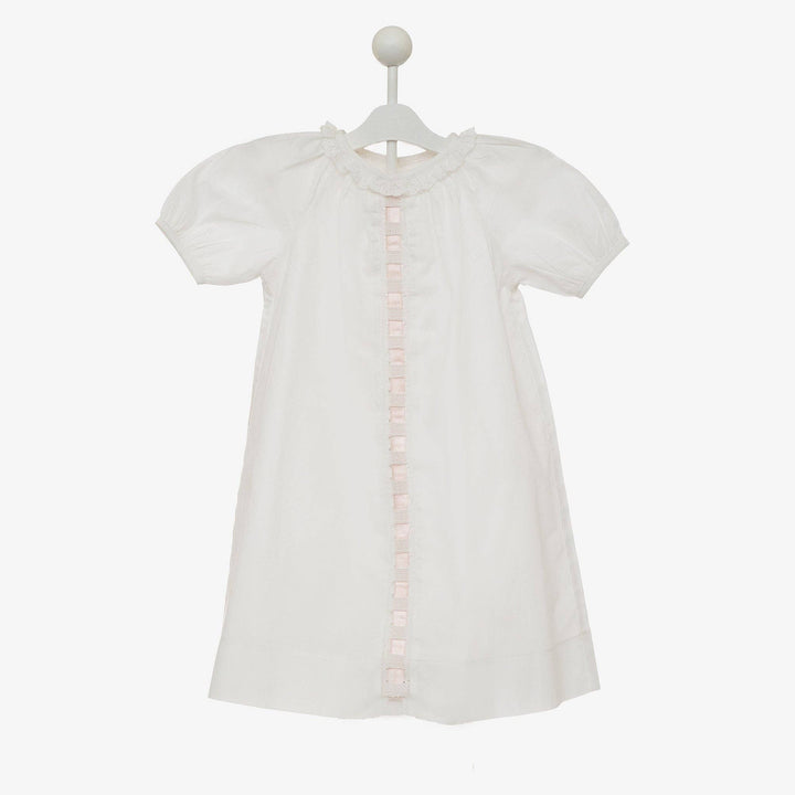 Lenora - BABY BRANTLEY RIBBON DAYGOWN: Pink / 0/3M