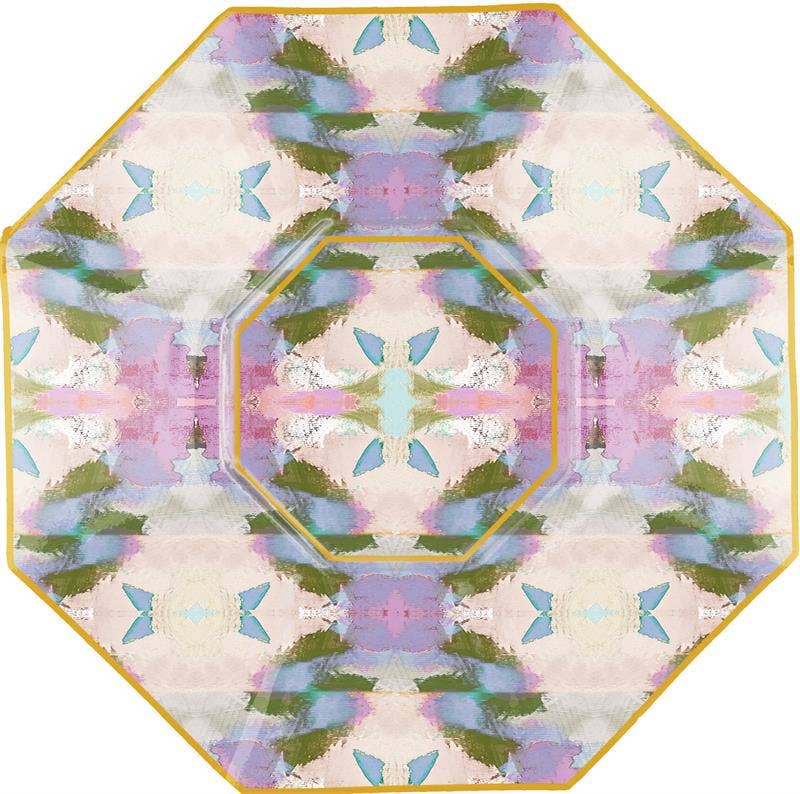 Marye-Kelley Begonia Decoupage Plate - Thumbnail 2