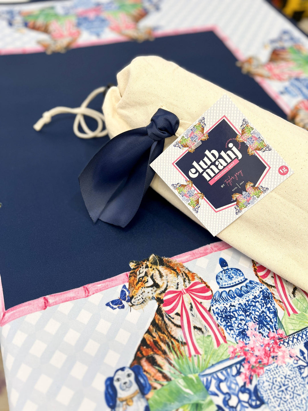 TAYLOR GRAY - Mahjong Mat Chinoiserie