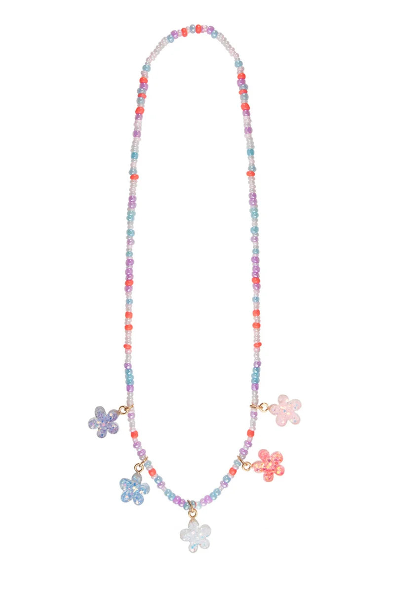 Shimmer flower necklace