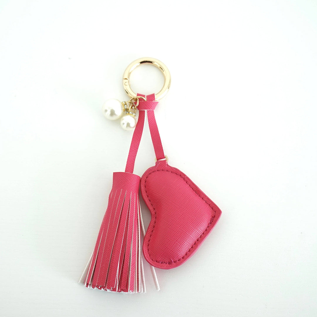 Hollis - Dusti Rose Heart Keychain: Nude