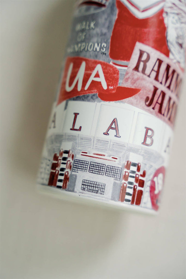 Gracefully Made Art - The University of Alabama 32 oz Insulated Water Bottle