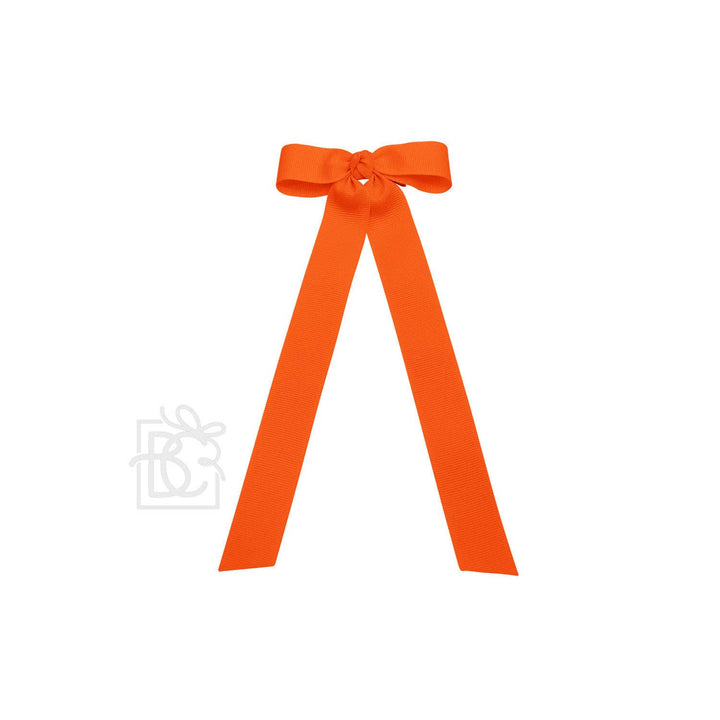 Beyond Creations, LLC - FLAT BOW W/ 7" STREAMERS ON ALLIGATOR CLIP: 3.5" W/ 7" Streamers / POWDER BLUE