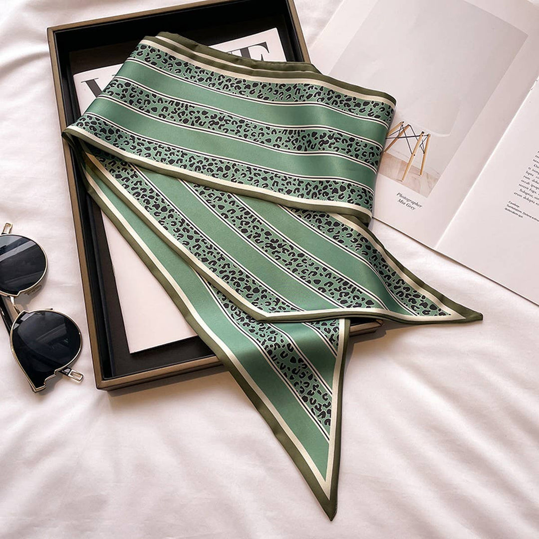 ACCITY - Women’s Long Silk Scarf – Stylish Neck Accessory_CWASC03144: TYPE10 / (OS) 2