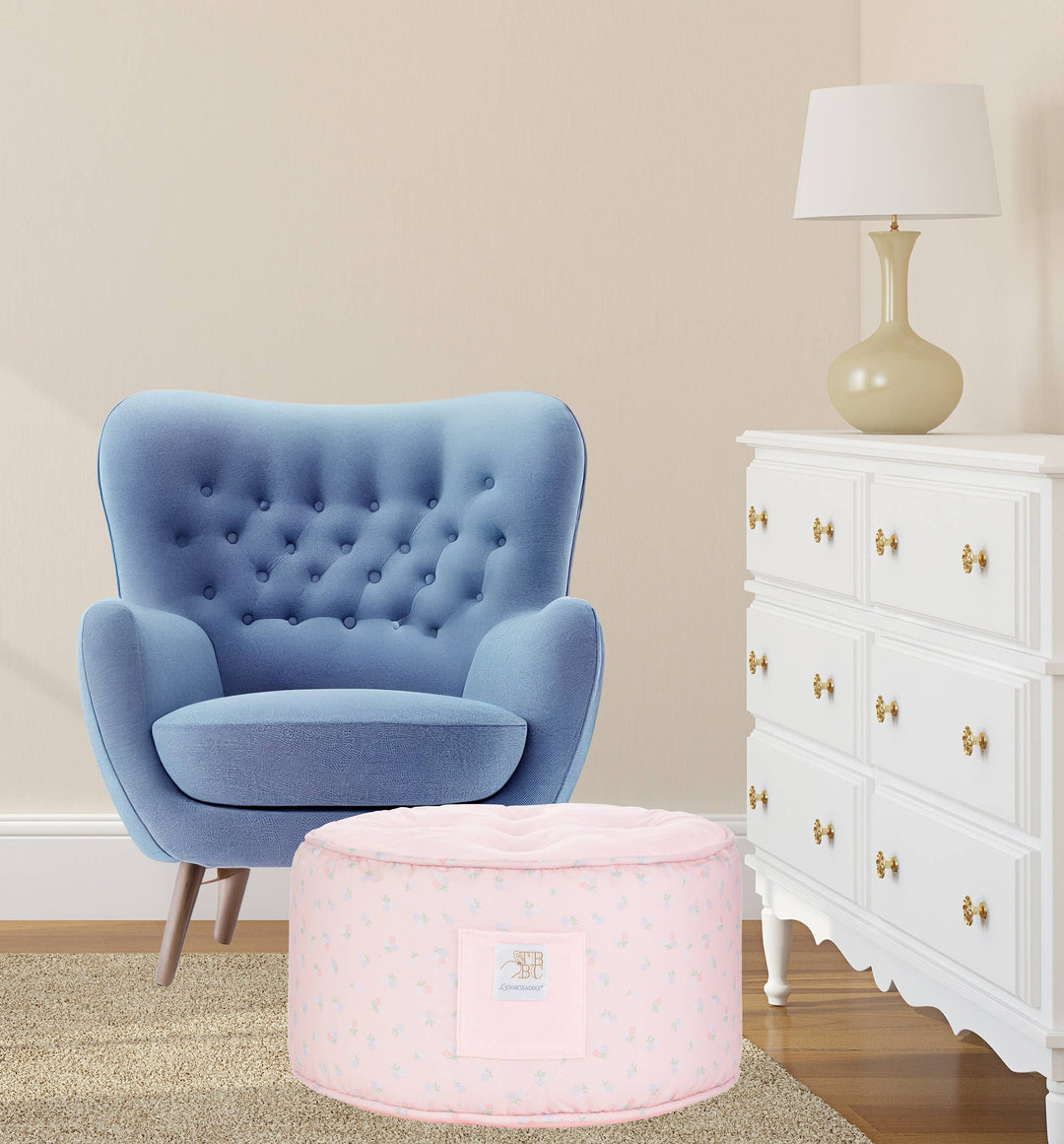 GooseWaddle + Pello - The Beaufort Bonnet Company I Pick You Flowers Ottoman