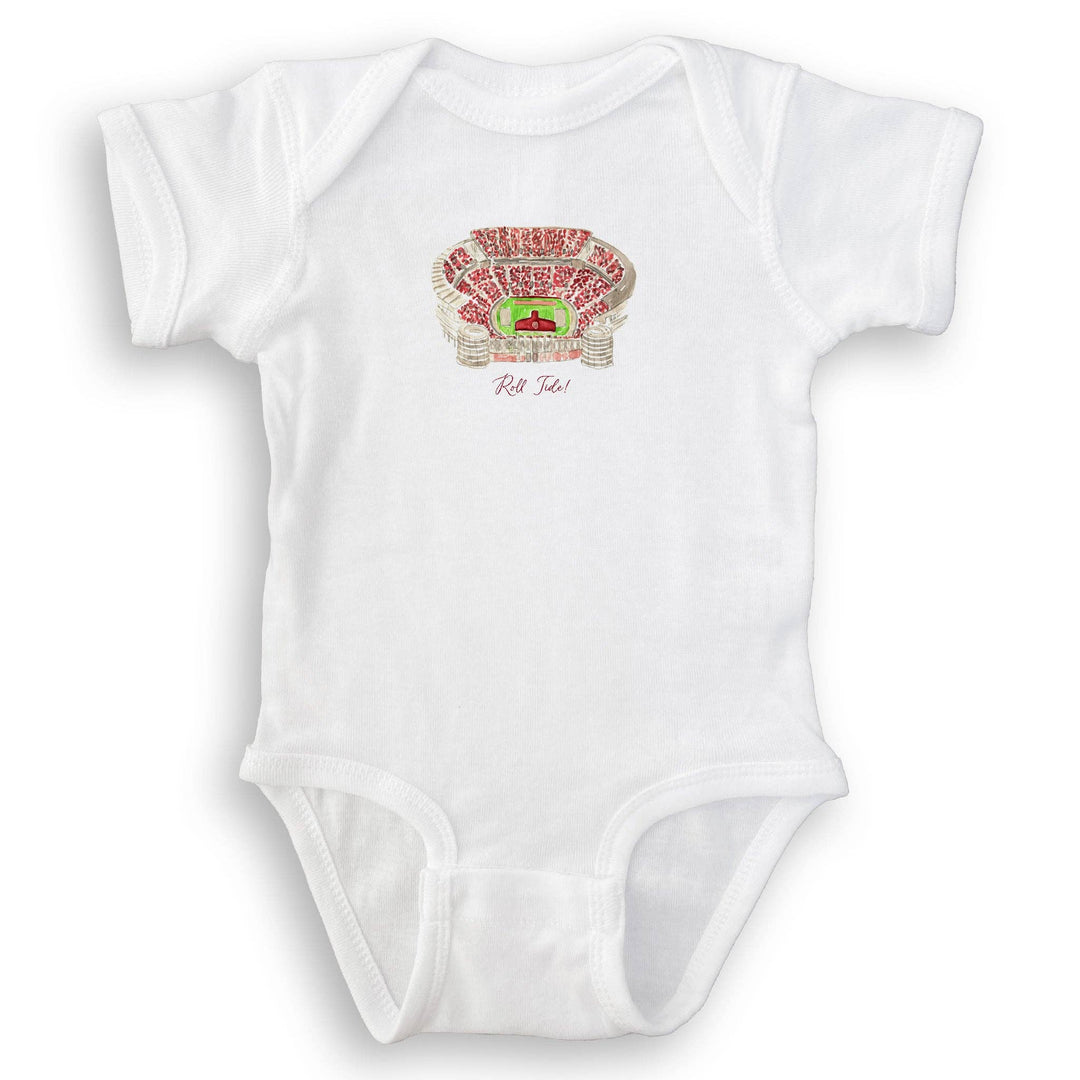 French Graffiti - Alabama Football Stadium with Quote: Dishtowel