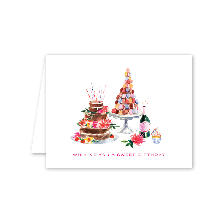 Dogwood Hill - Colorful Fete Birthday: Single Card