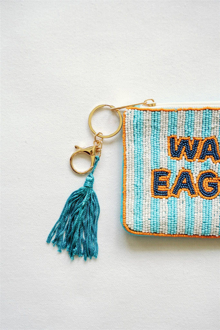 Gracefully Made Art - Auburn University Beaded Coin Purse