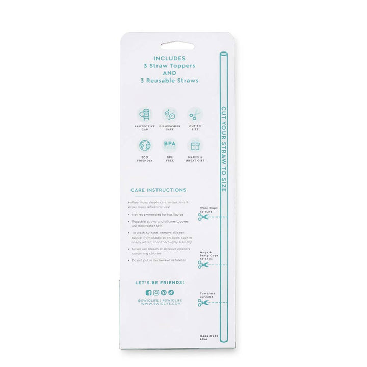 Swig Life - Roller Rink Straw Topper Set
