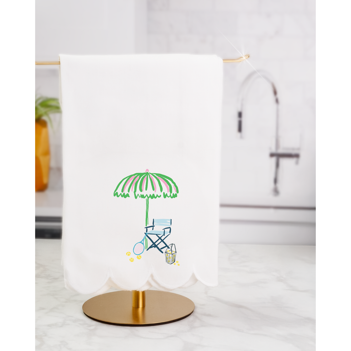 Busy Bee Gift - Meet Me On The Court Tennis Tea Towel