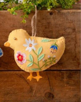 Embroidered Ornaments -Rabbit, Sheep, Chick