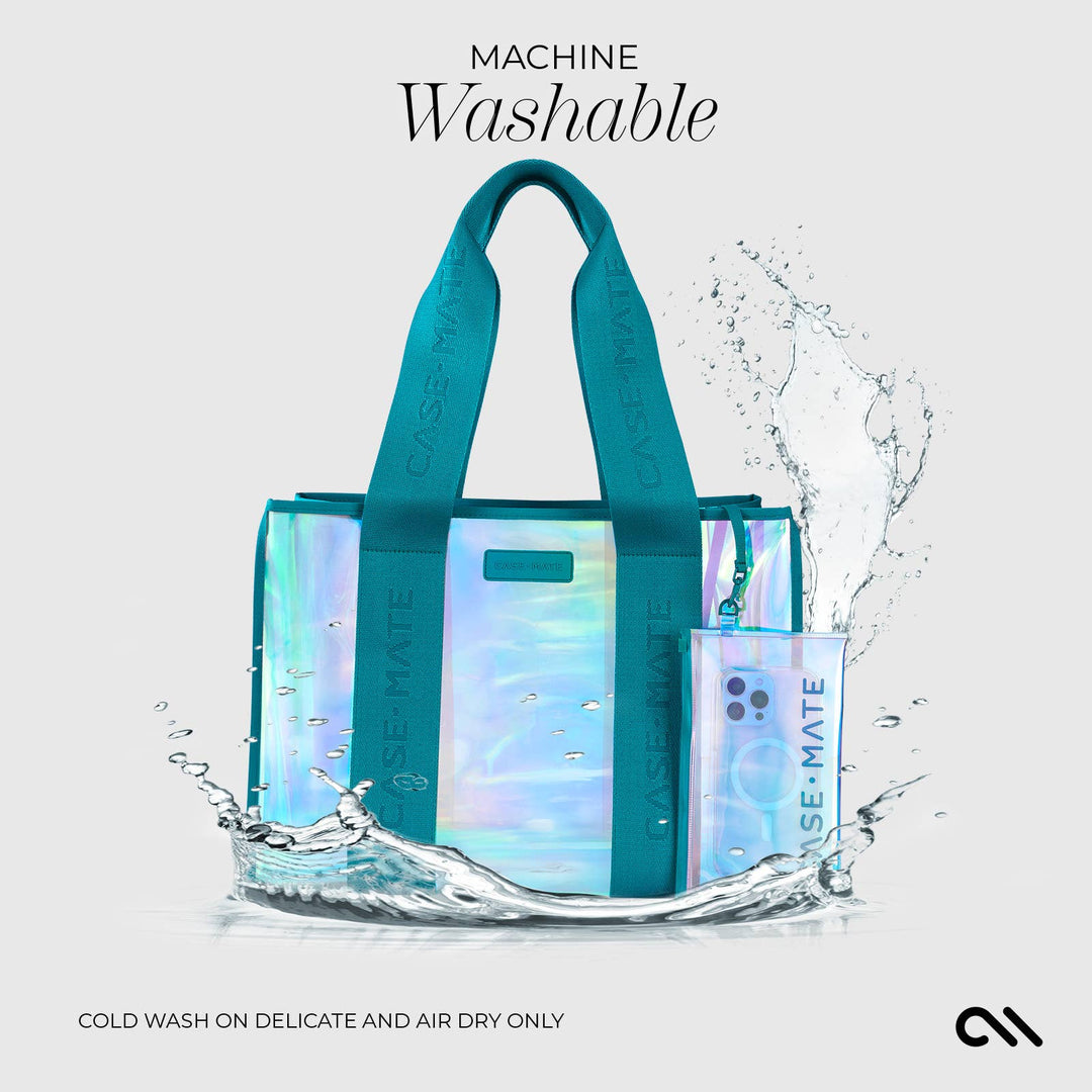 Case-Mate - Case-Mate Soap Bubble Beach Tote Shoulder Bag - Emerald Blue