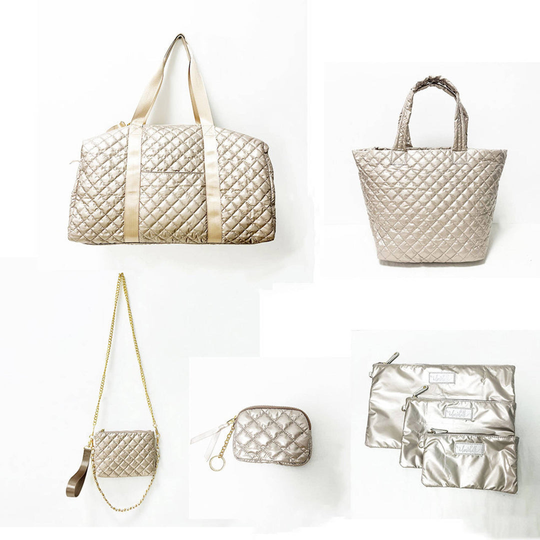 Lemonbella - The Debra Diamond Gold Metallic Patent Keychain 3/1