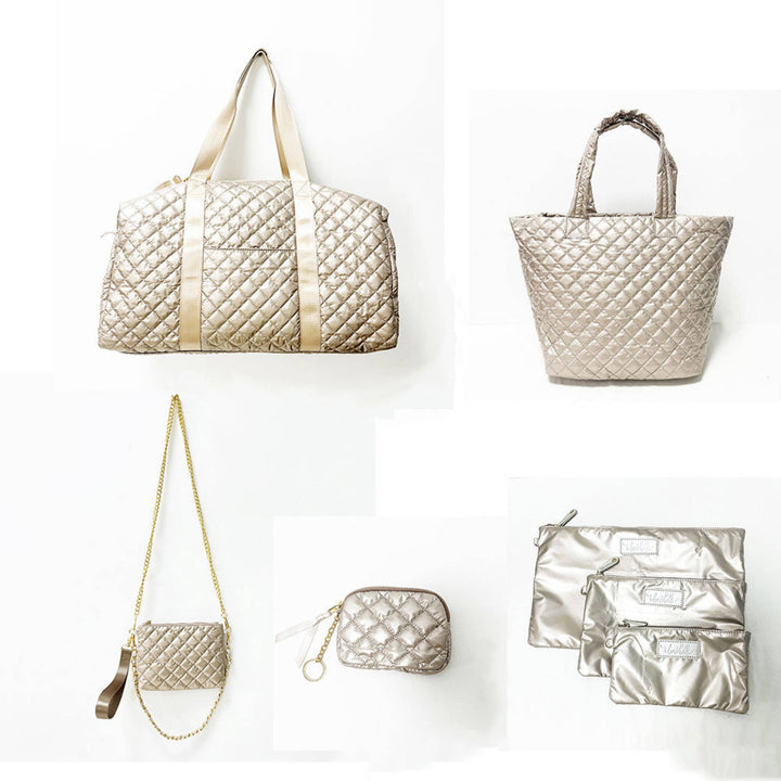 Lemonbella - The Debra Diamond Gold Metallic Patent Keychain 3/1