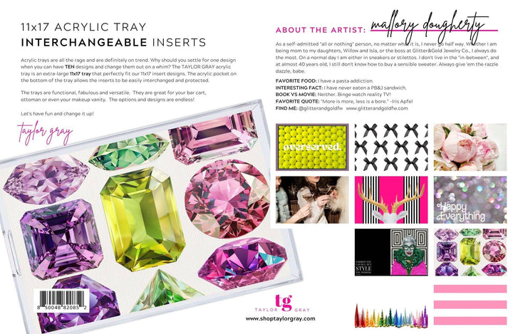 TAYLOR GRAY - 11x17 MALLORY DOUGHERTY insert set of 10