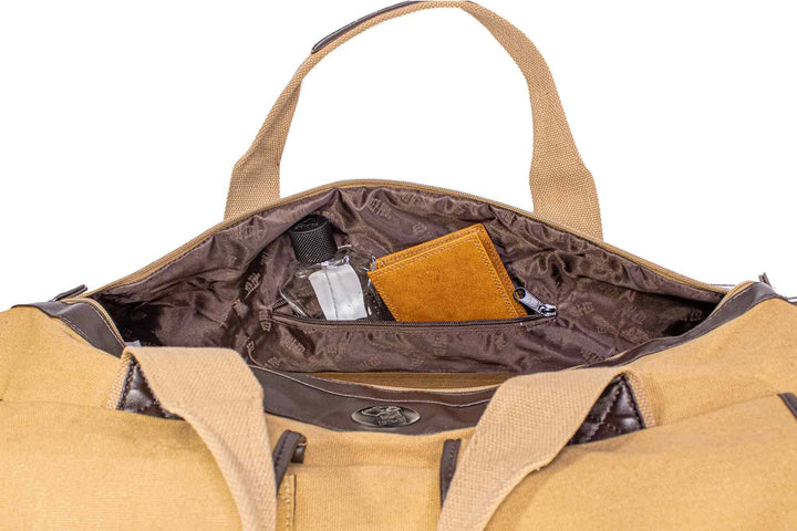 Zep-Pro - Lab Canvas Weekender Bag: Brown/Tan