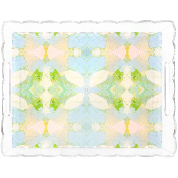 Laura Park Designs - Elephant Falls Scalloped Tray Large: Large