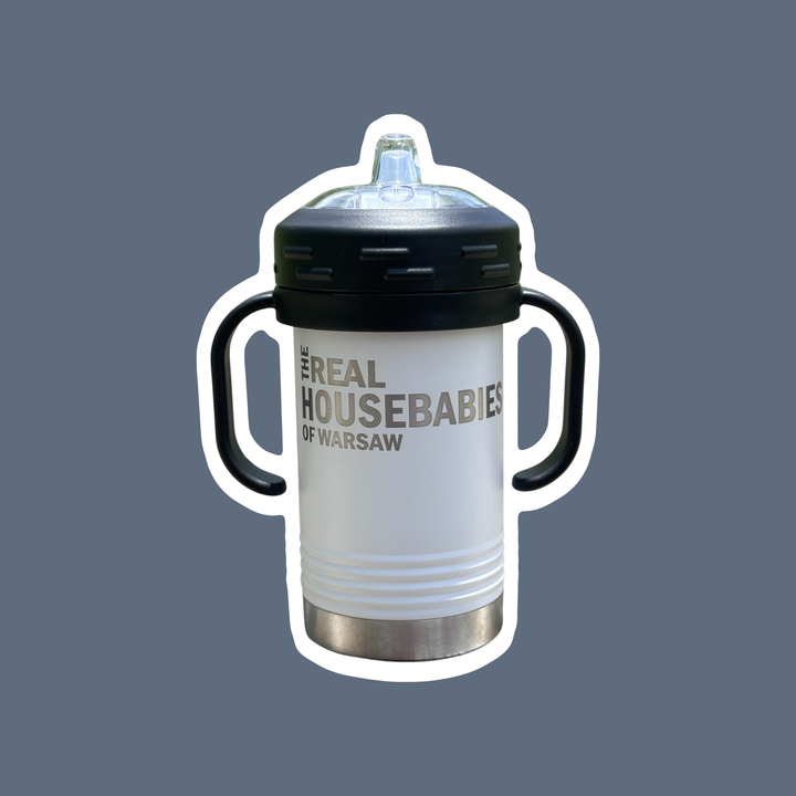 Calm Down Caren - The Real Housebabies of CUSTOM CITY Insulated Sippy Cup: White