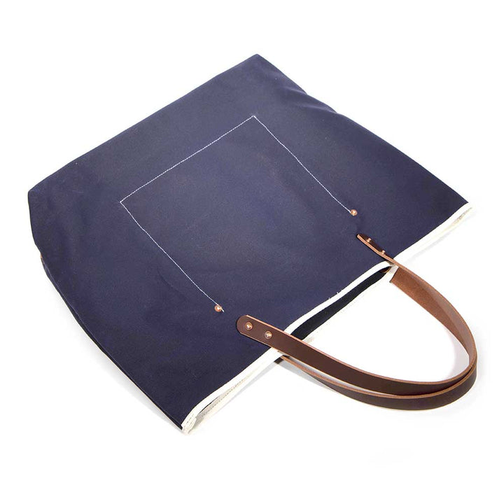 General Knot & Co. - True Navy Waxed Canvas All Day Tote