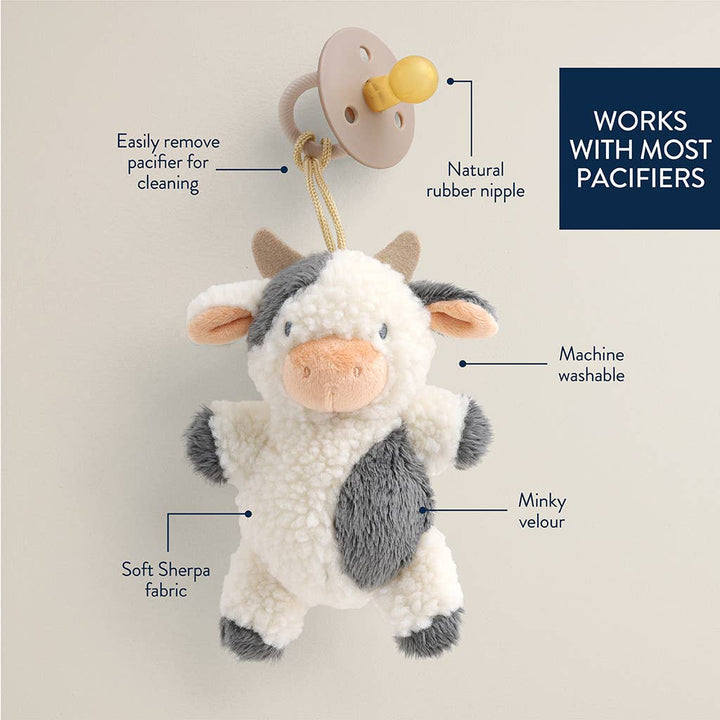 Itzy Ritzy - *NEW OPTIONS* Bitzy Pal Natural Rubber Pacifier & Plush: Bear