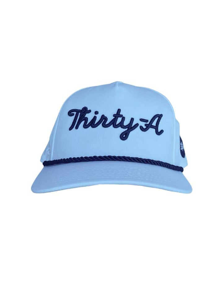 30A Gear - Thirty-A Script Hat: White
