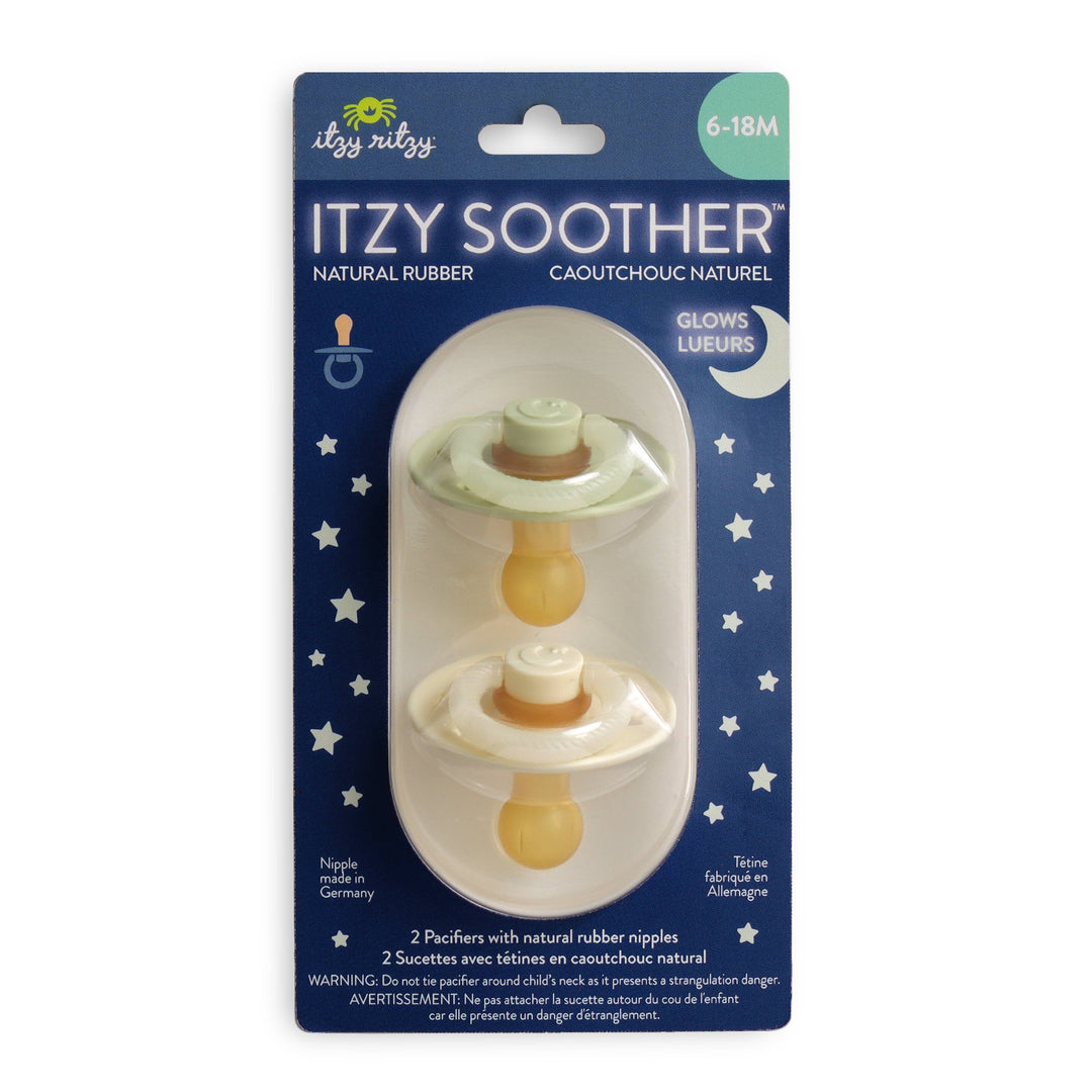 Itzy Ritzy - *NEW STYLES* Itzy Soother™ Natural Rubber Paci Sets: Pink Bow 0-6 M