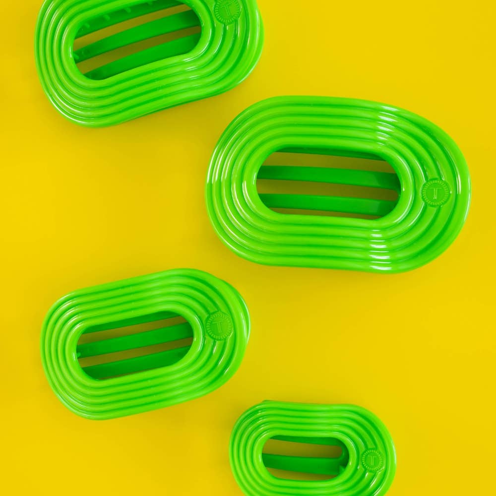 TELETIES - Flat Round Hair Clip | Large | Glow For It