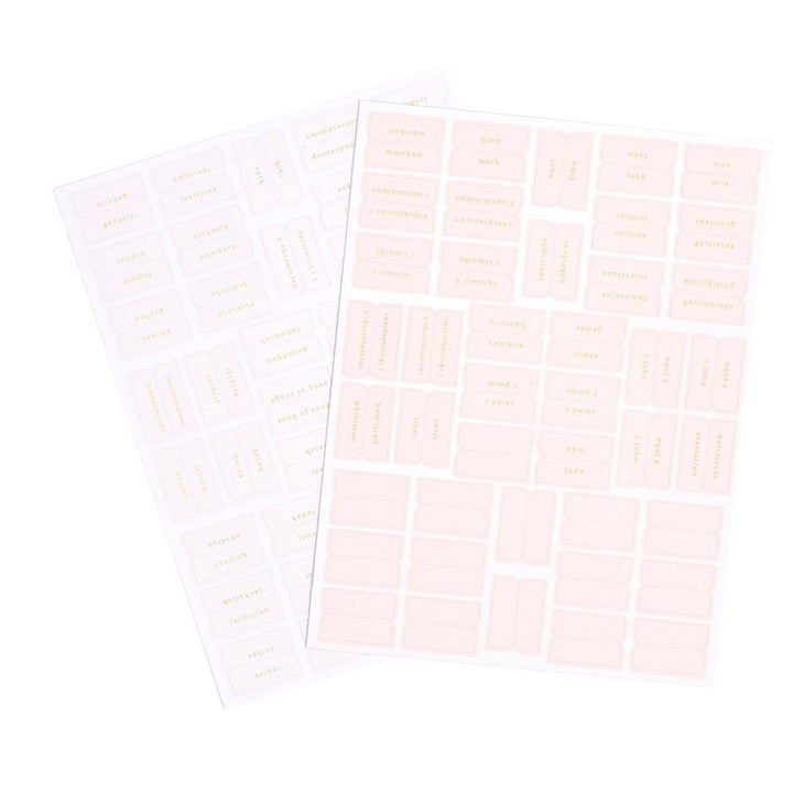 Church Notes Co. - Bible Tabs - Pink and Cream