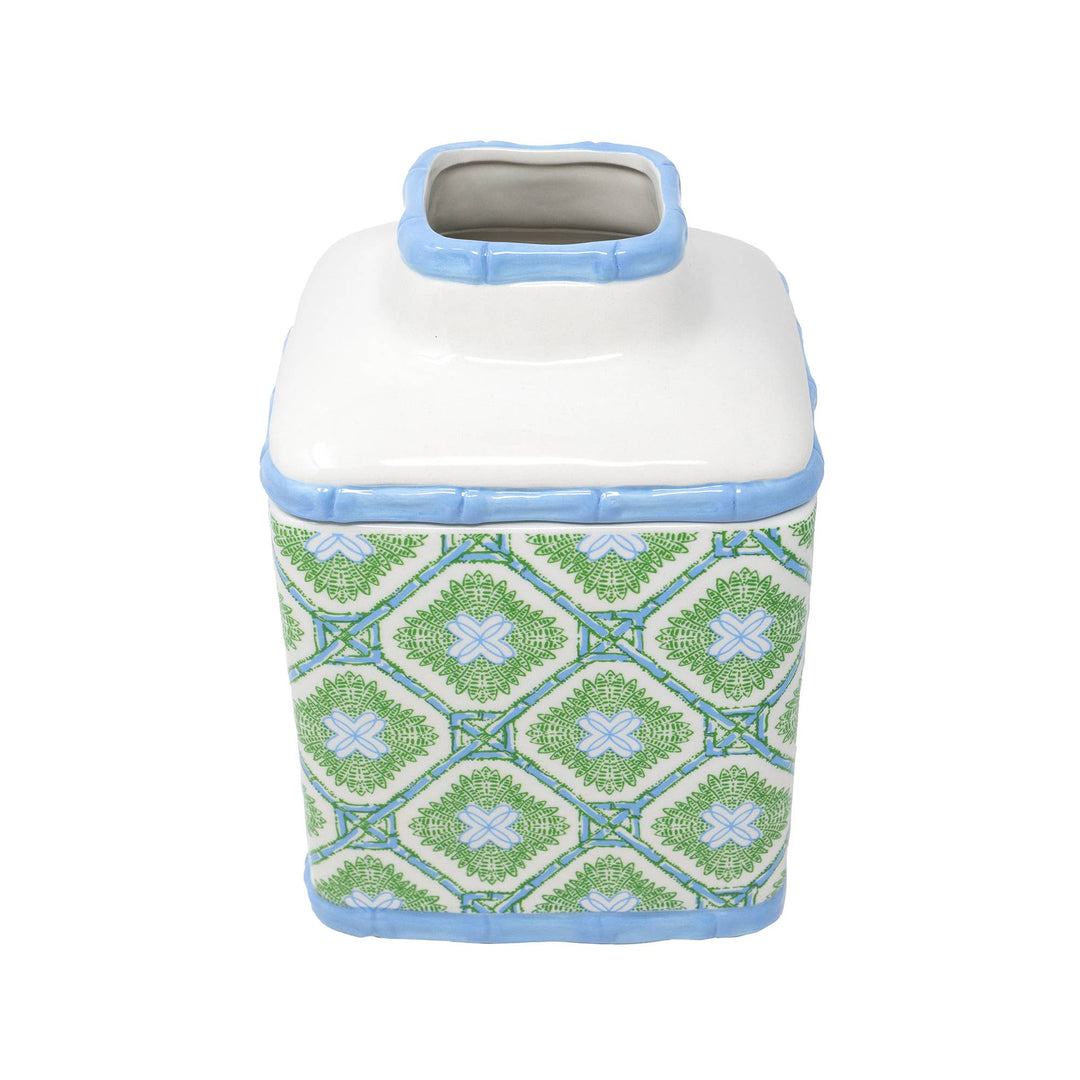 Lilly Pulitzer by Lifeguard Press - Tissue Holder, Bamboo Logo Trellis