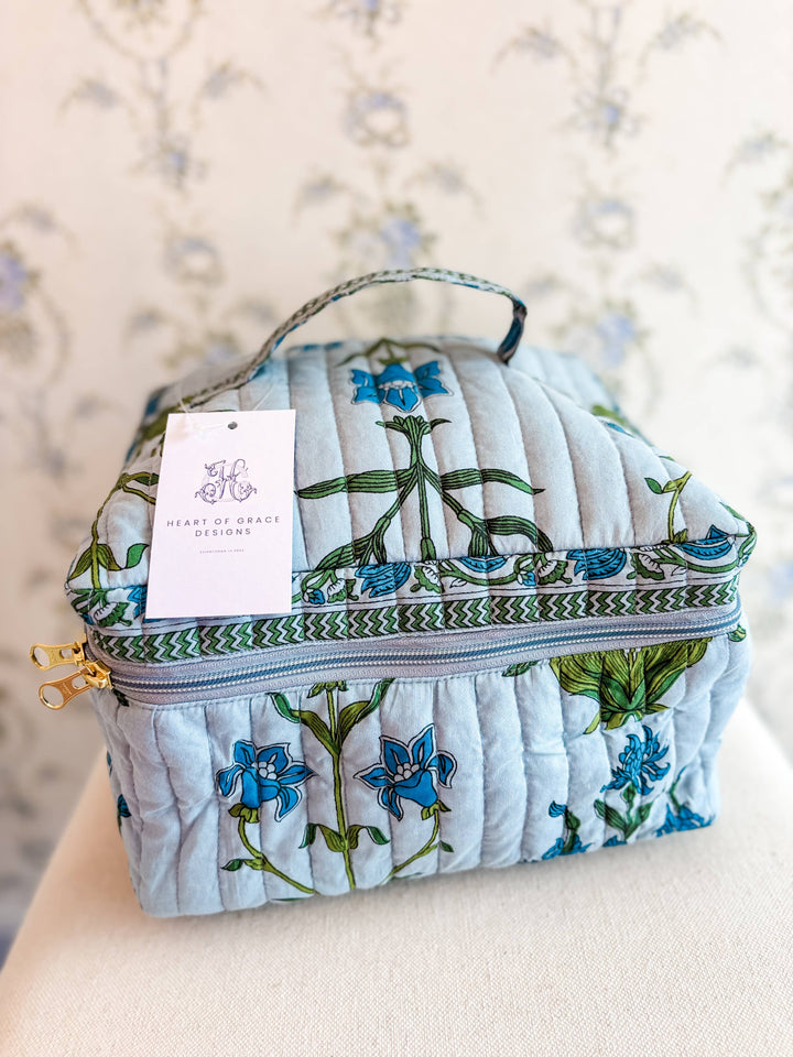 Heart of Grace - Iris Luxe | Quilted Cosmetic Bag