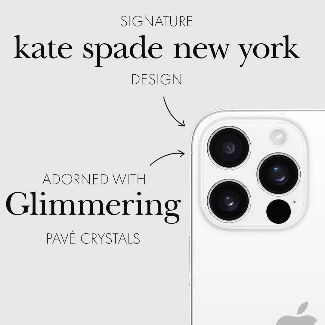 Case-Mate - Kate spade new york iPhone 16 Pro/Pro Max Lens Set in Stone: Set In Stone