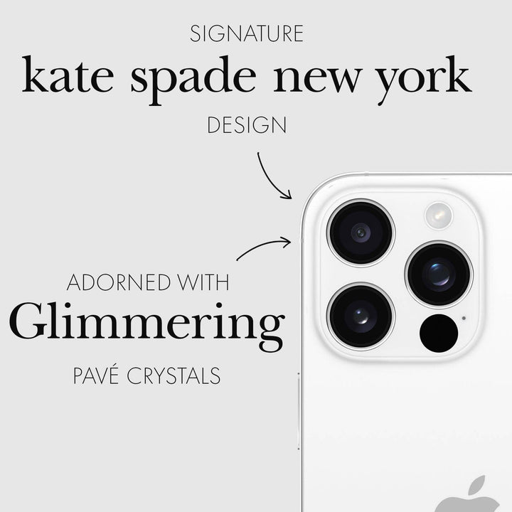 Case-Mate - Kate spade new york iPhone 16 Pro/Pro Max Lens Set in Stone: Set In Stone