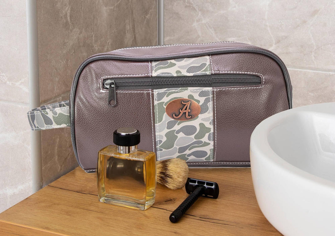 Zep-Pro - Alabama Crimson Tide Men's Camo Dopp Kit.: Brown/Tan