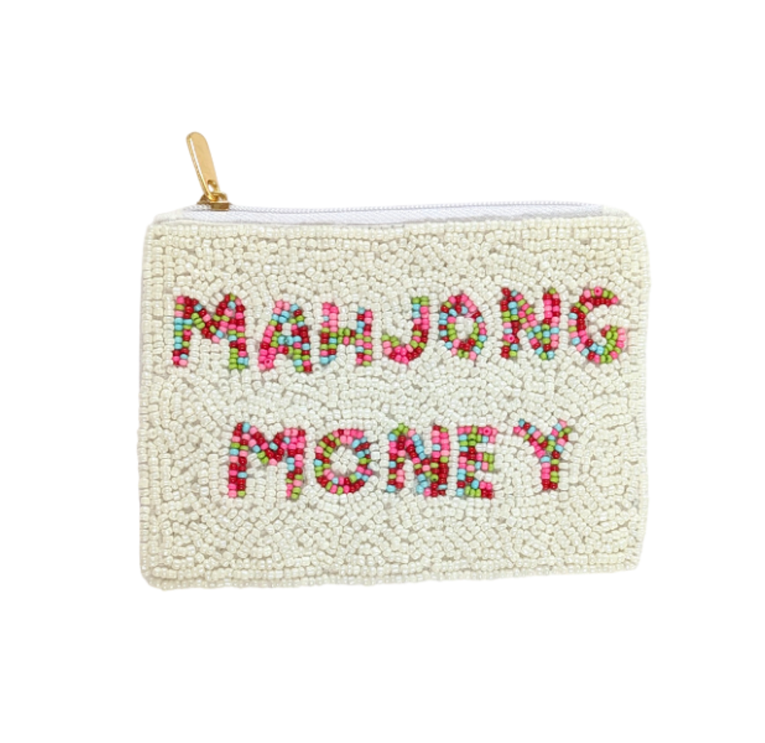 Nima Accessories Inc - Ladies Mahjong Money Themed Beaded Coin Purse