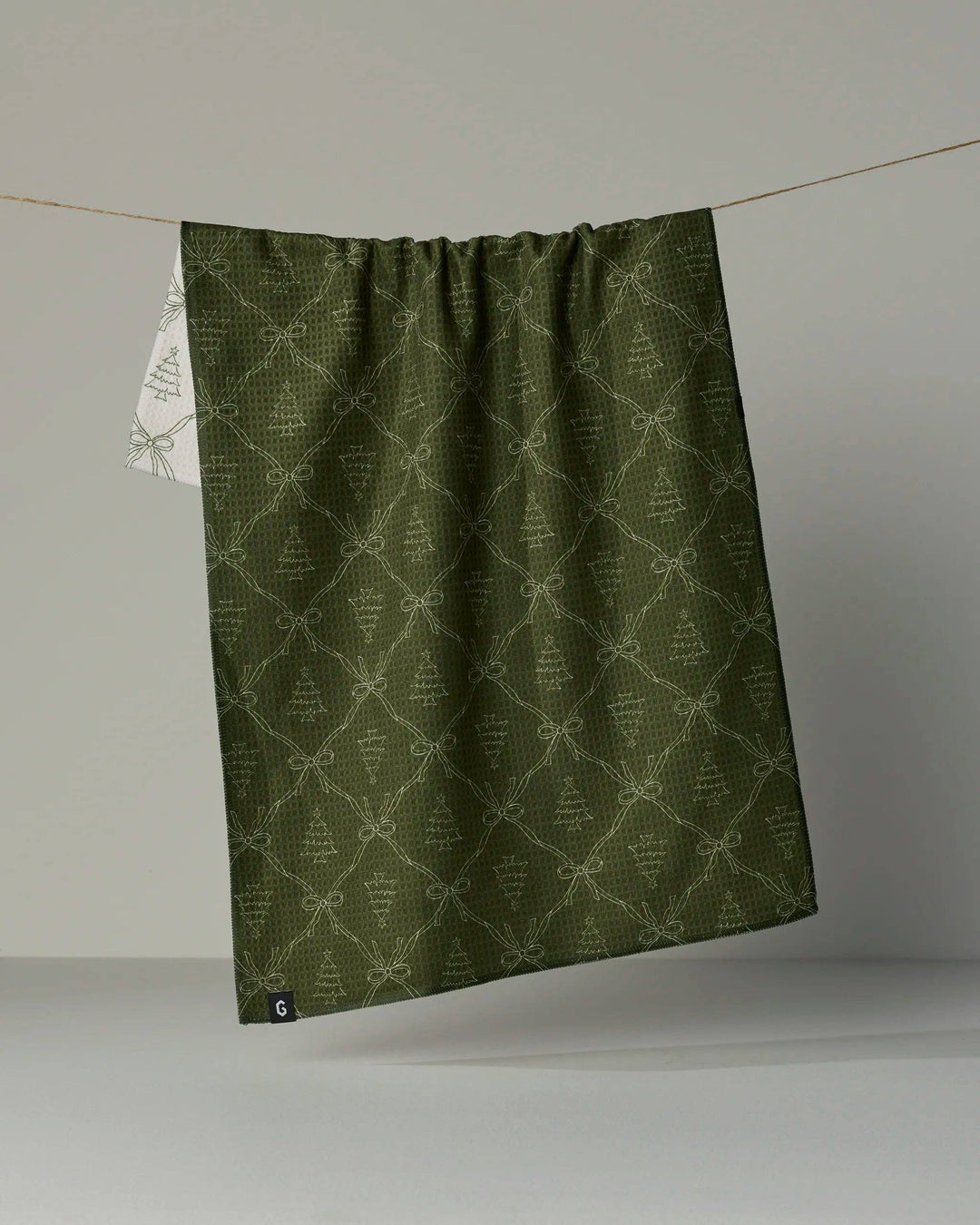 Geometry - Cedar Bows Luxe Kitchen Towel - Holiday 2026