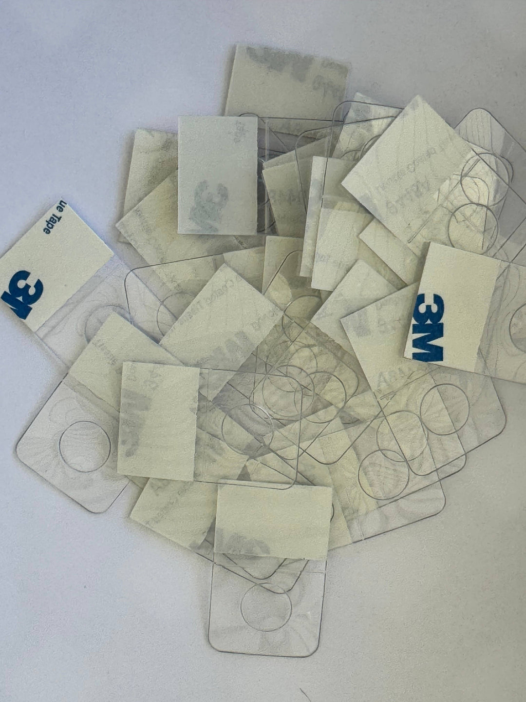 Maggie G - Hanging Tabs, Round Hole Self Adhesive Clear Plastic